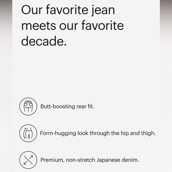 Everlane The 90’s Cheeky Jeans Size 26 Regular High Rise - Picture 5 of 14